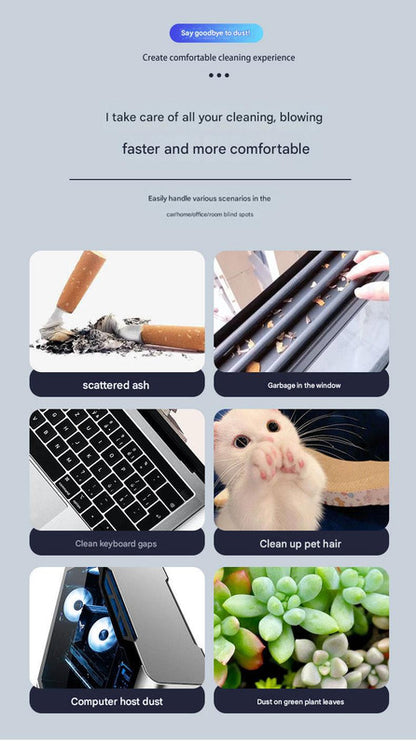 High-Power Corded Electric Air Duster & Blower - 35000RPM Multi-Purpose Cleaner with 4 Nozzles(black)