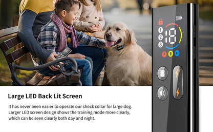 Rechargeable Dog Training Collar with Remote - 2600ft Range, 3 Modes(black)