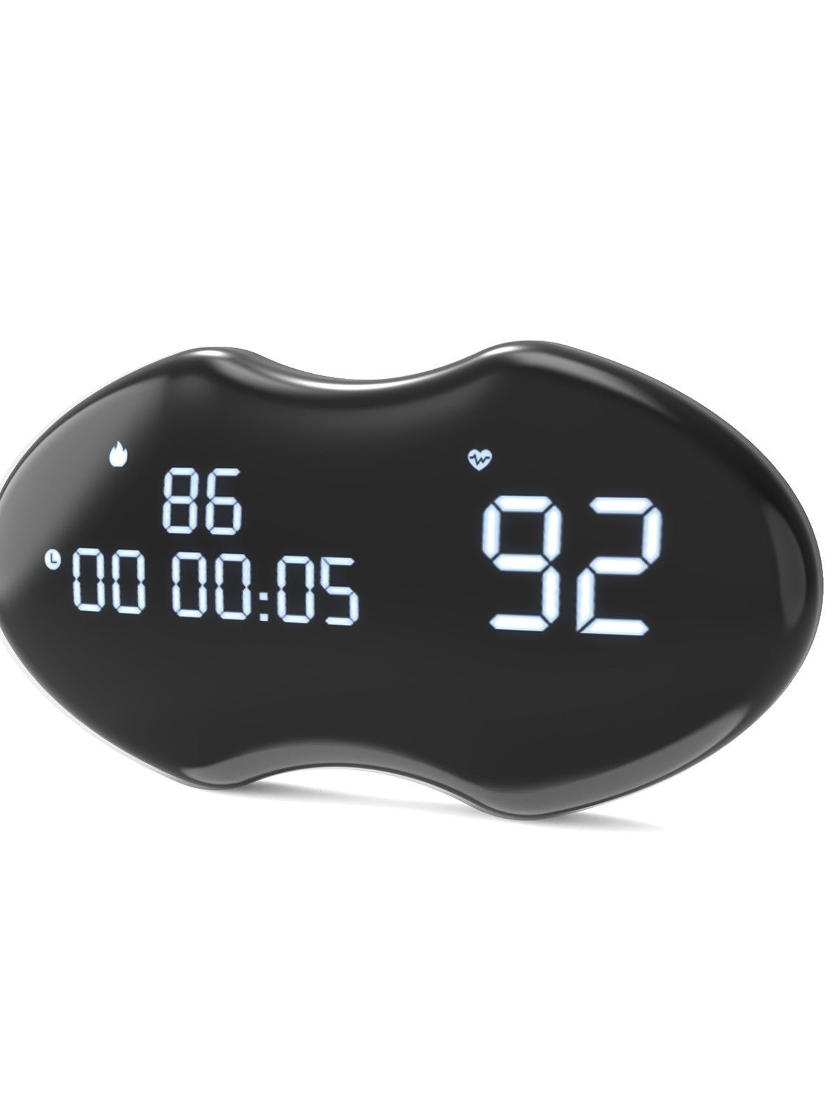 Smart Fitness Heart Rate Monitor Chest Strap with Data Display - IP67 Waterproof, Rechargeable, BLE & ANT+(black)