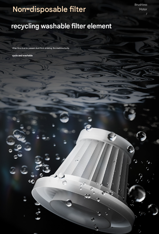 Silver and Purple 4-in-1 Cordless Handheld Vacuum Cleaner - Powerful 16KPa Suction with Brushless Motor, Blower & Air Pump