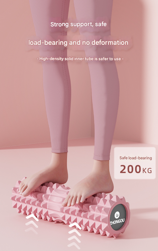 Blue High-Density 3D Trigger Point Foam Roller - Solid Core Massager for Deep Tissue Muscle Recovery & Yoga