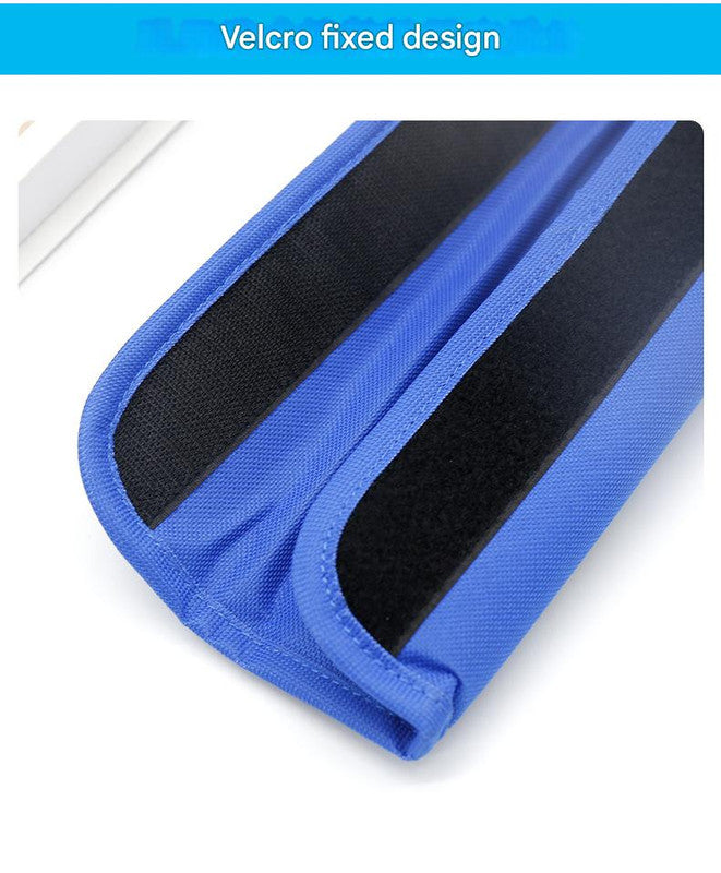 Blue Compact Golf Club Carrier - Lightweight Sunday Practice Bag for Driving Range