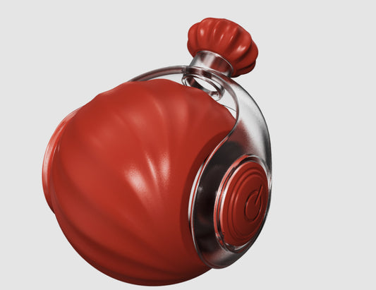 Red Interactive Smart Electric Cat Toy Ball - Automatic Irregular Rolling Teaser for Independent Play