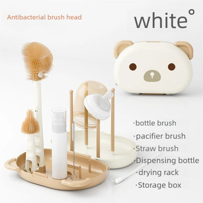 2pc*Effortless & Hygienic Portable Baby Bottle Cleaning Set(white)