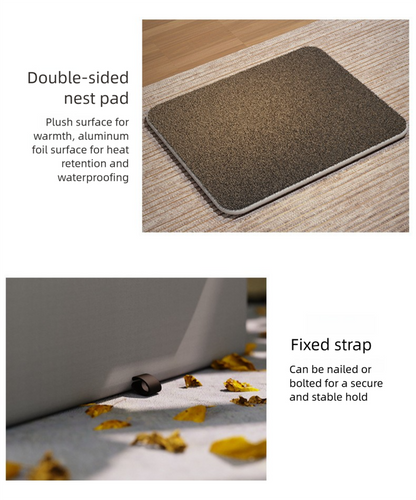 Medium Elevated Indoor/Outdoor Pet Shelter(grey): Waterproof, Insulated for All-Season Warmth