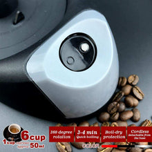 Load image into Gallery viewer, Red Electric Moka Coffee Maker Espresso Machine Italian Classic 6 Cups Auto Power
