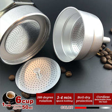 Load image into Gallery viewer, Red Electric Moka Coffee Maker Espresso Machine Italian Classic 6 Cups Auto Power
