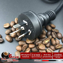 Load image into Gallery viewer, Red Electric Moka Coffee Maker Espresso Machine Italian Classic 6 Cups Auto Power
