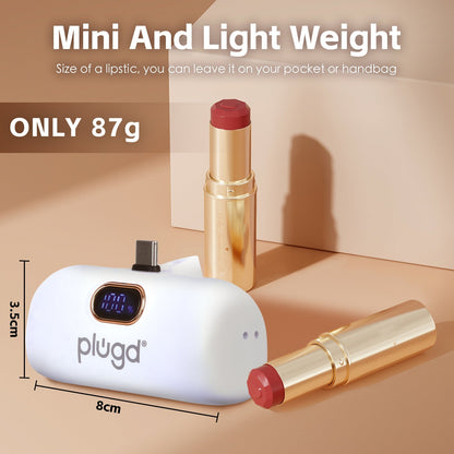 5000mAh 18.5W Mini USB-C Fast Charge Power Bank