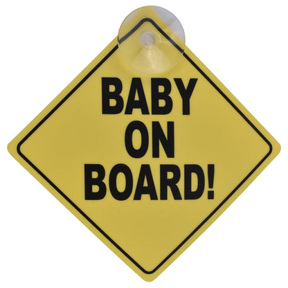 2 Pcs Baby On Board Car Safety Sign 13x13cm