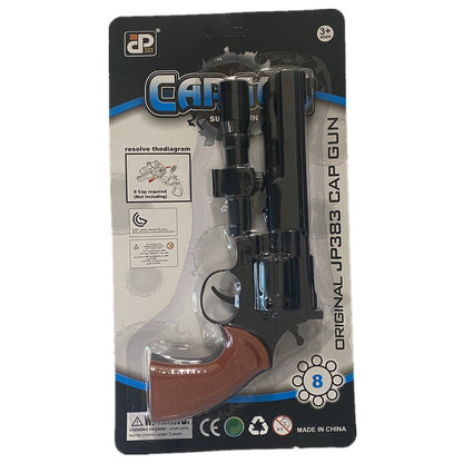 8 shots toy cap gun with 144 free caps - Gold