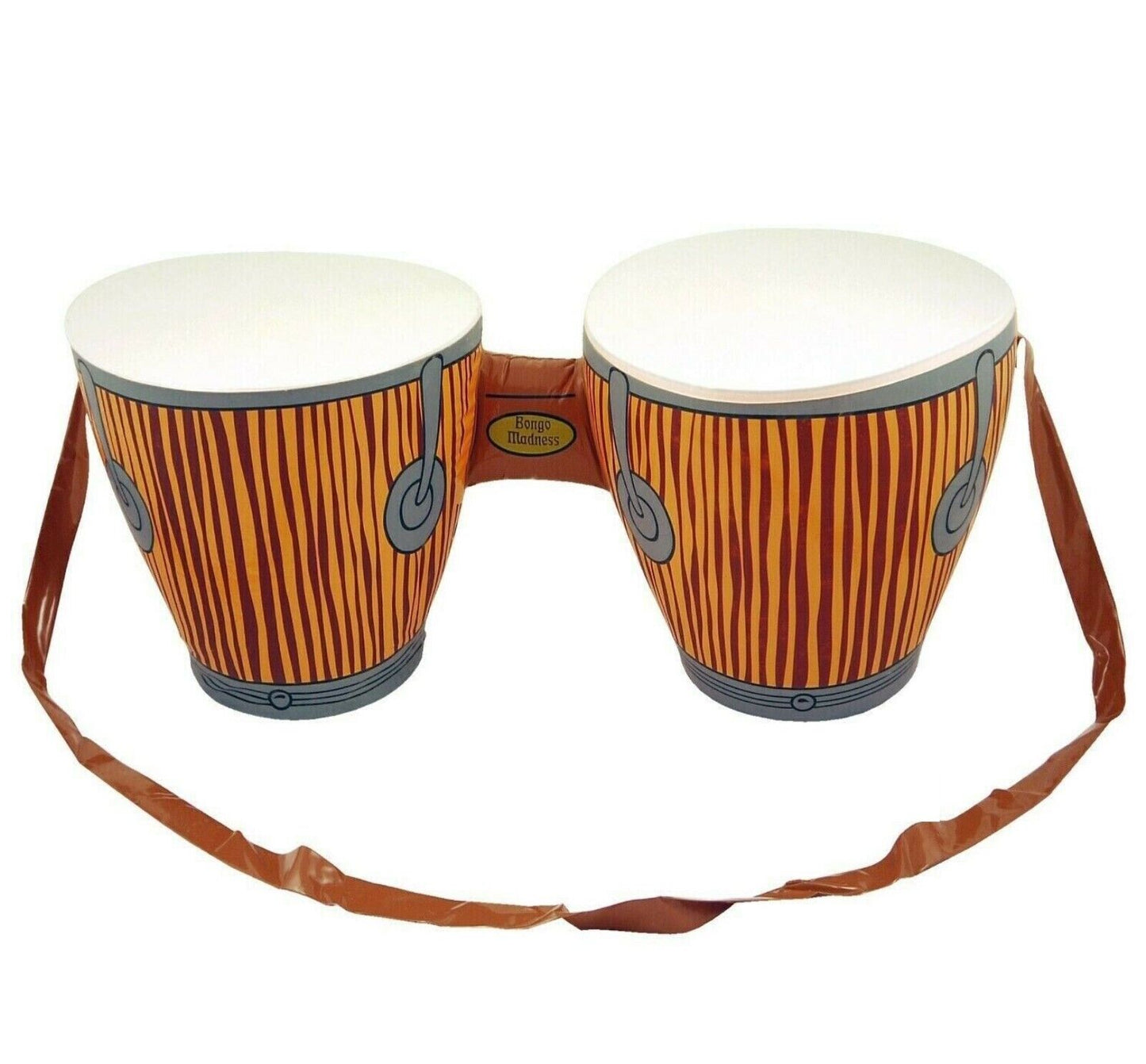 Inflatable Double Bongo Drums African Tropical Beach Party Fancy Dress Hawaiian Luau