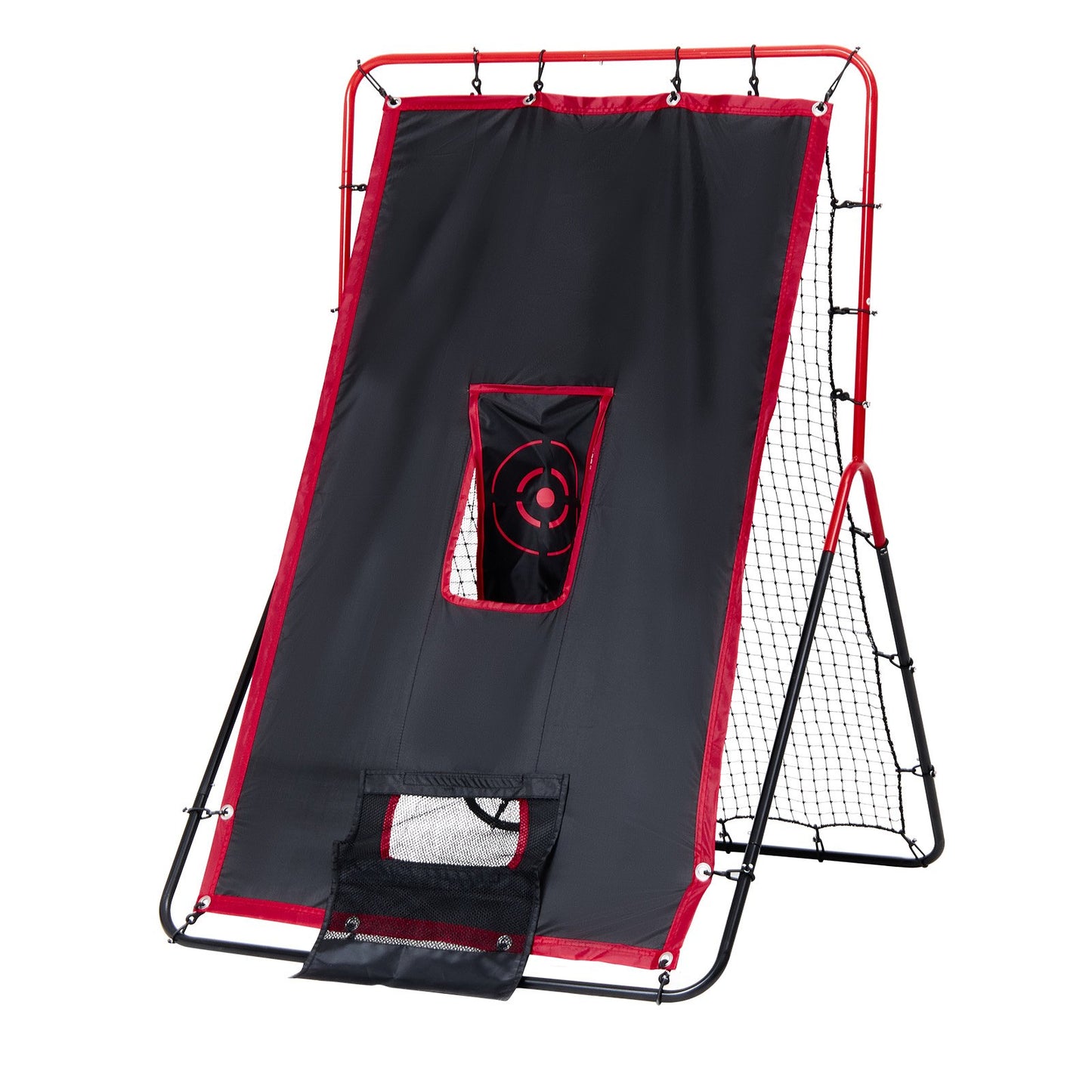 VEVOR Baseball And Softball Rebounder Net 3.5x4.5 ft 2-in-1 Switch Hitter Pitch