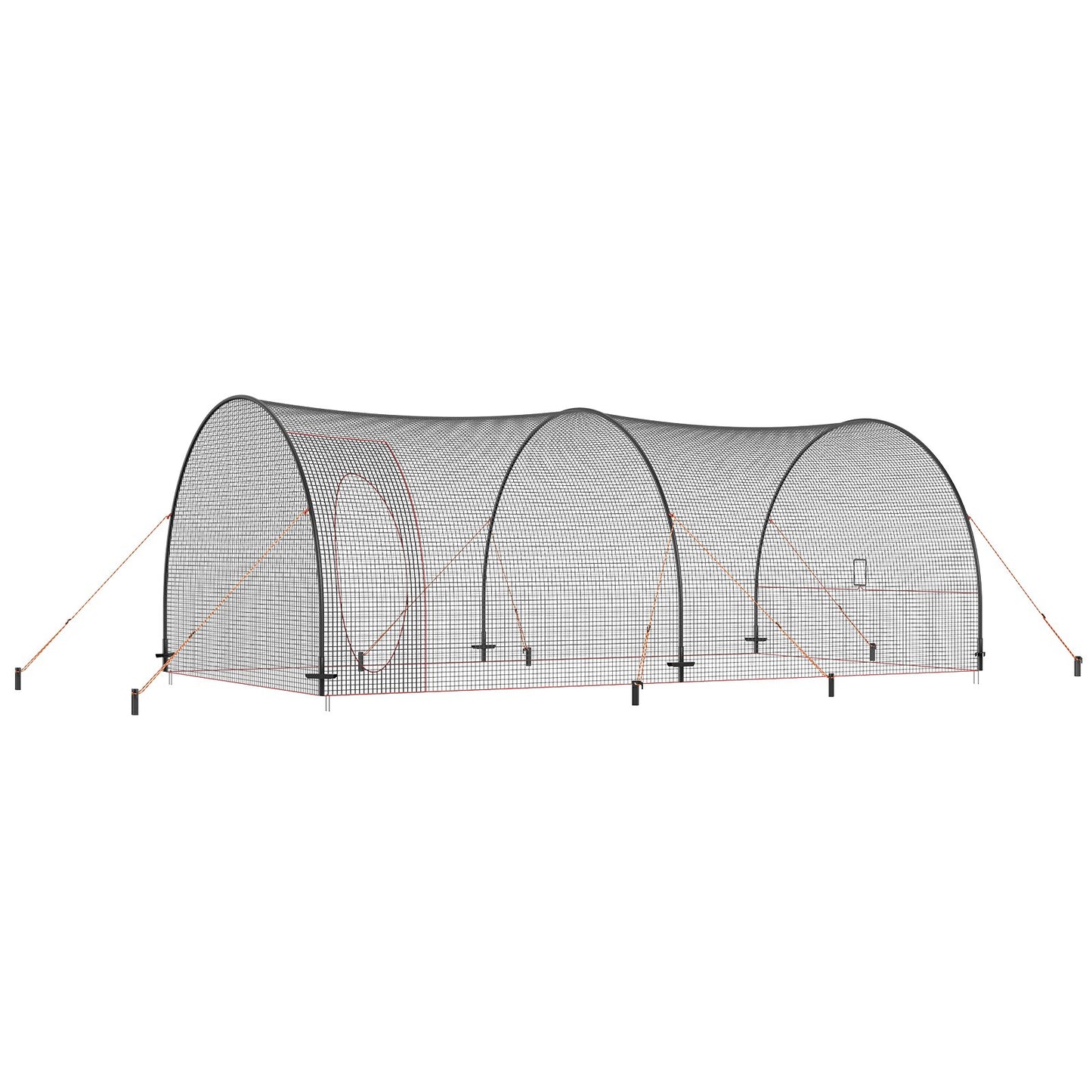 VEVOR Baseball Batting Cage, Softball and Baseball Batting Cage Net and Frame, 22x12x8ft Practice Portable Cage Net with Carry Bag, Heavy Duty Enclosed Pitching Cage, for Backyard Batting Hitting Training 670CM