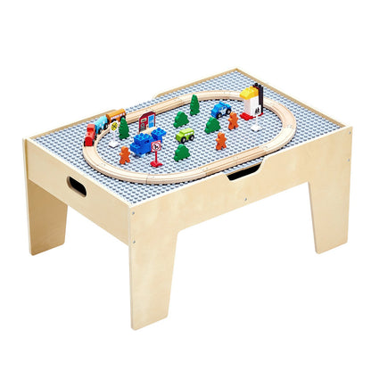 VEVOR Multi-Purpose Activity Play Table 290 Building Bricks & 30 PCS Accessories