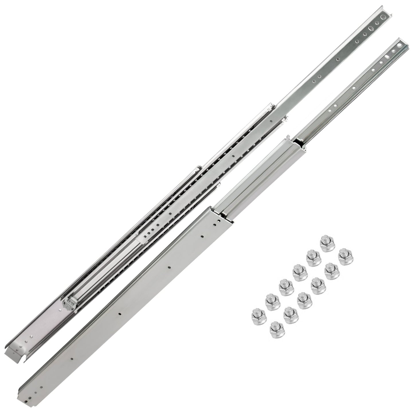 VEVOR Drawer Slide Soft Close Drawer 1Pair 36" Ball Bearing Full Extension 500lb