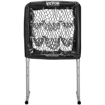 VEVOR 9 Hole Baseball Softball Pitching Net 9 Pocket Hitting Practice 28"x27"
