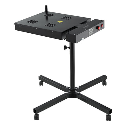 VEVOR Flash Dryer, 18 x 25 inch Flash Dryer for Screen Printing, High Power Silk Screen Printing Dryer with Height Adjustable Stand, 360° Rotation, X-Shaped Base, Steel T-Shirt Curing Machine