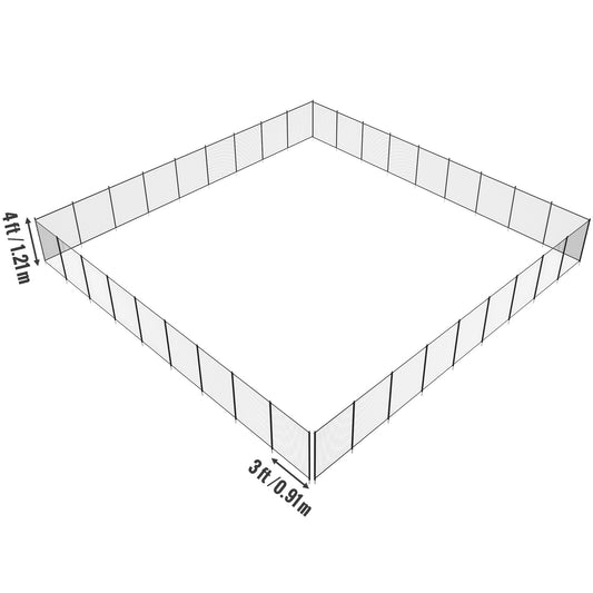 VEVOR Pool Fence 4 x 108 FT Removable Pool Fences for Inground Pools Outdoor