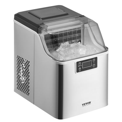 VEVOR Portable Countertop Ice Maker 45Lbs/24H Self-Cleaning with Scoop Basket