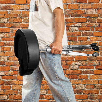 VEVOR Saddle Drum Throne, 560-705 mm Height Adjustable, Padded Drum Stool Seat with Anti-Slip Feet Drumsticks 227 kg Max Weight Capacity, Swivel Drum Chair for Drummers