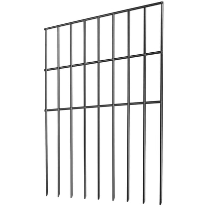 VEVOR Garden Fence, No Dig Fence 44(H)x33(L)cm Animal Barrier Fence, Underground Decorative Garden Fencing with 3.81 cm Spike Spacing, Metal Dog Fence for the Yard and Outdoor Patio, 28 Pack