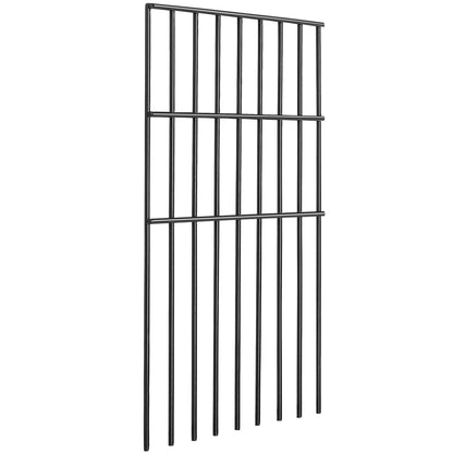 VEVOR Garden Fence, No Dig Fence 44(H)x33(L)cm Animal Barrier Fence, Underground Decorative Garden Fencing with 3.81 cm Spike Spacing, Metal Dog Fence for the Yard and Outdoor Patio, 28 Pack