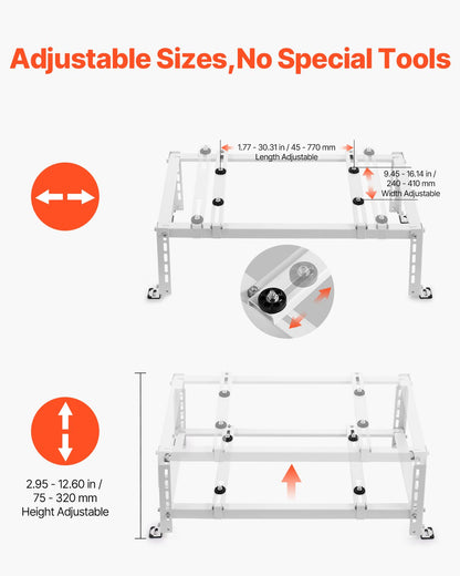 VEVOR Mini Split Ground Stand Adjustable Anti Vibration for 9000-24000 BTU