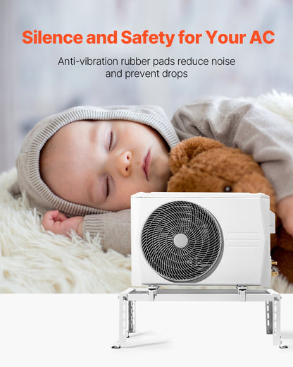 VEVOR Mini Split Ground Stand Adjustable Anti Vibration for 9000-24000 BTU