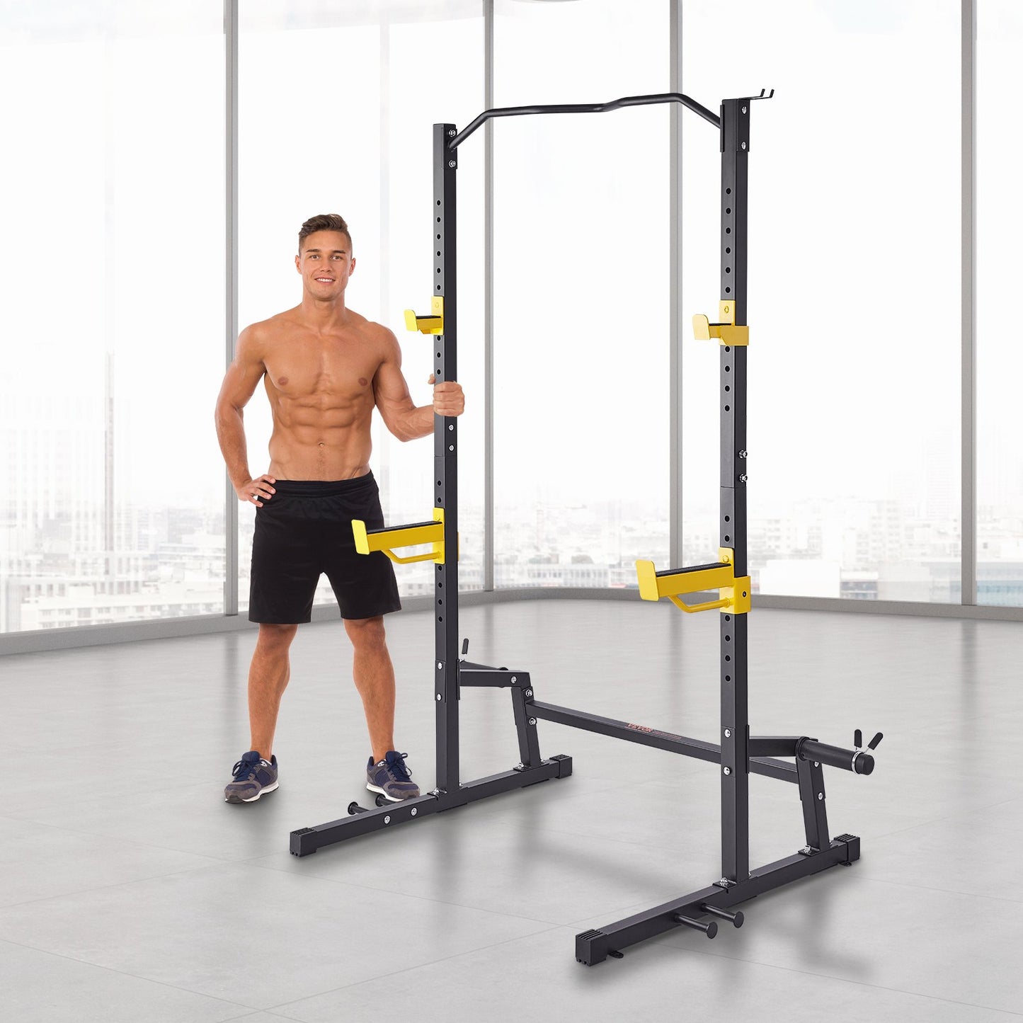 VEVOR Squat Stand Power Rack Adjustable Heavy Duty Barbell Weight Stand Home Gym