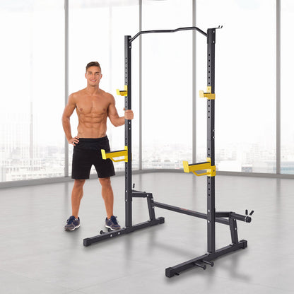 VEVOR Squat Stand Power Rack Adjustable Heavy Duty Barbell Weight Stand Home Gym