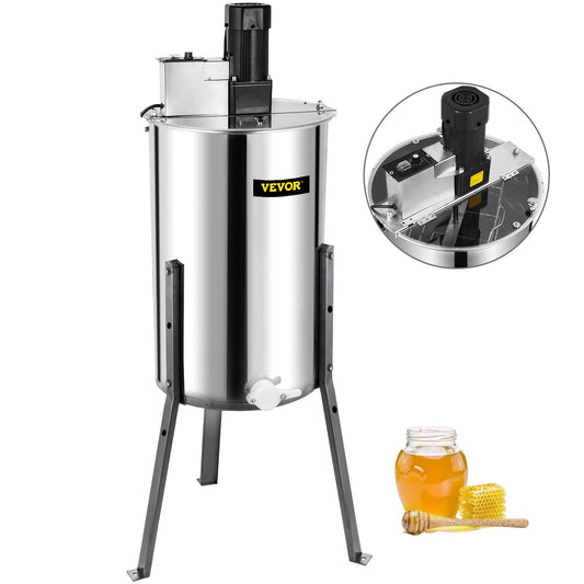 Vevor Brand New Large Two 2  Frame Stainless Steel  Electric Honey Extractor