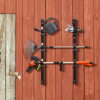 VEVOR 3-Place Weeder Trimmer Rack Holder for Open Landscape Trailer Lockable