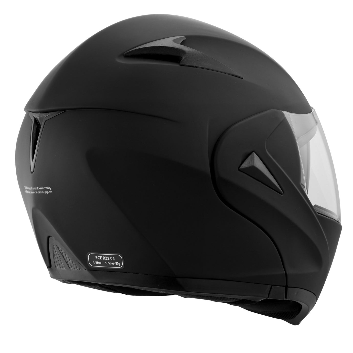 VEVOR Unmasked Motorcycle Helmet Motocross Helmet with Bluetooth Communication