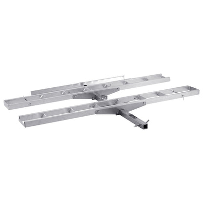 VEVOR Motorcycle Carrier, 2-Bike 272.15KGS Aluminum Motorcycle Carrier Hitch Mount, Loading Ramp, Scooter Dirt Bike Trailer Hauler, Ratchet Straps and Stabilizer, for Car, Truck with 2" Hitch Receiver