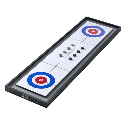VEVOR 114cm Shuffleboard and Curling 2 in 1 Board Game Portable Tabletop Set