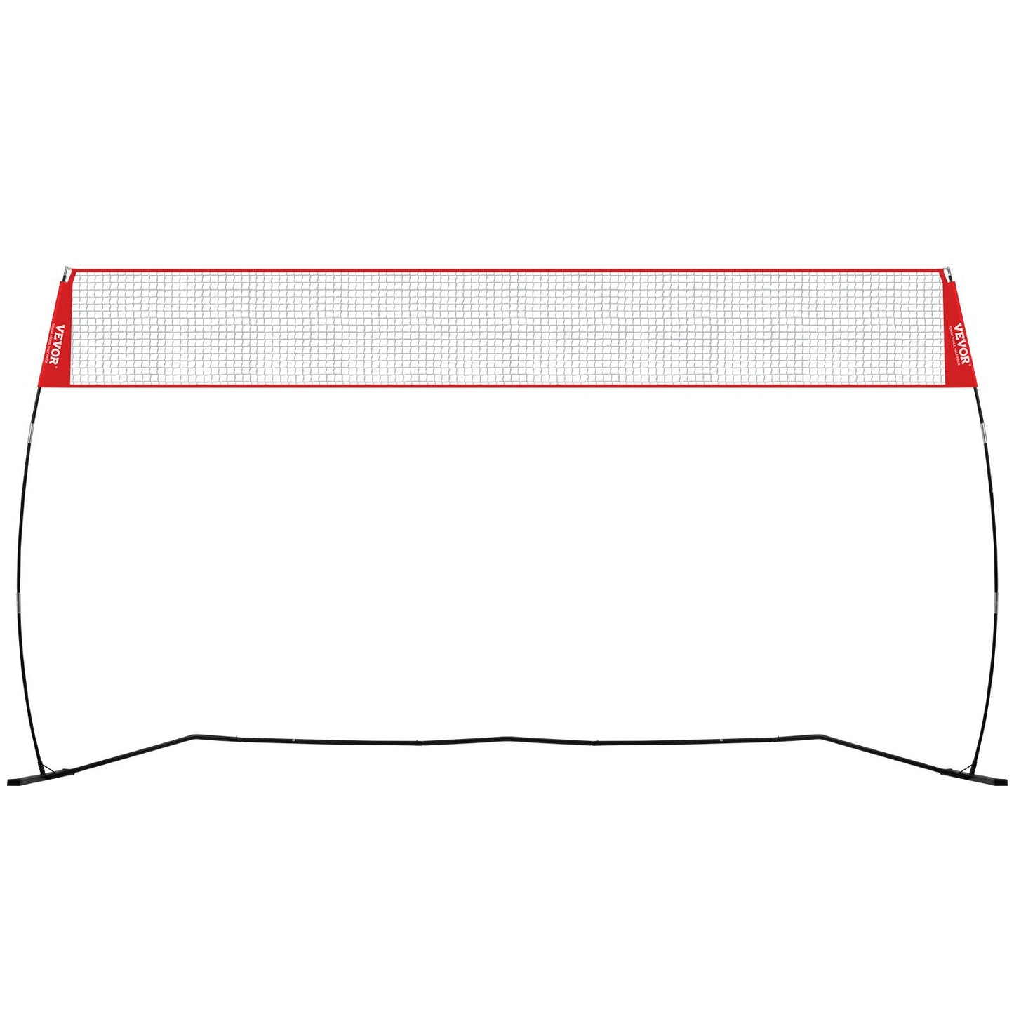 VEVOR Freestanding Volleyball Training Net for Indoor or Outdoor Use, Adjustable Height Portable Net System with Carrying Bag, Professional Volleyball Practice Trainer for Hitting or Serving Drills