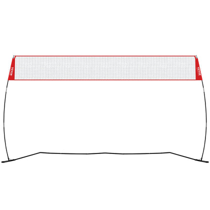 VEVOR Freestanding Volleyball Training Net for Indoor or Outdoor Use, Adjustable Height Portable Net System with Carrying Bag, Professional Volleyball Practice Trainer for Hitting or Serving Drills