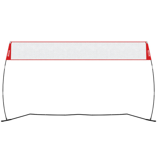 VEVOR Freestanding Volleyball Training Net for Indoor or Outdoor Use, Adjustable Height Portable Net System with Carrying Bag, Professional Volleyball Practice Trainer for Hitting or Serving Drills