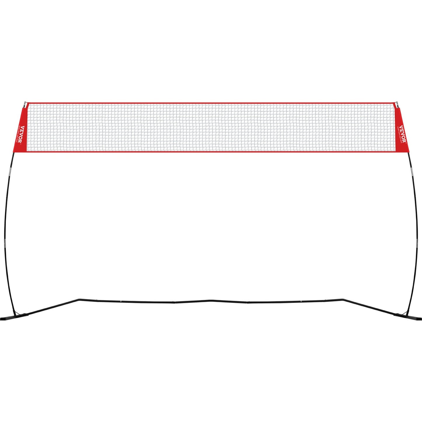 VEVOR Freestanding Volleyball Training Net for Indoor or Outdoor Use, Adjustable Height Portable Net System with Carrying Bag, Professional Volleyball Practice Trainer for Hitting or Serving Drills