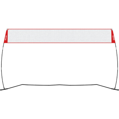 VEVOR Freestanding Volleyball Training Net for Indoor or Outdoor Use, Adjustable Height Portable Net System with Carrying Bag, Professional Volleyball Practice Trainer for Hitting or Serving Drills