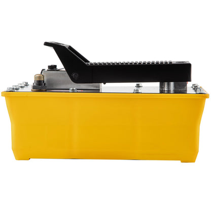 VEVOR Air Hydraulic Pump, 10,000 PSI Hydraulic Foot Pump, 0.6 Gal Reservoir Foot Operated Air/Hydraulic Pump, with Hose and Spray Gun for Heavy Machinery Rigging, Auto Repair, Auto Body Frame Machines