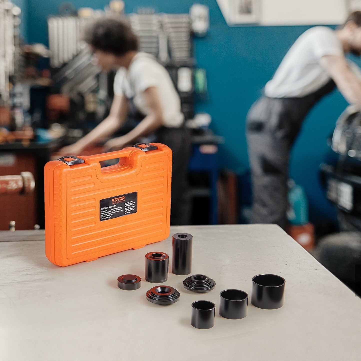 VEVOR Ball Joint Press Kit, 10 pcsTool Kit, C-press Ball joint Remove and Install Tools, for Most 2WD and 4WD Cars, Heavy Duty Ball Joint Repair Kit for Automotive Repairing