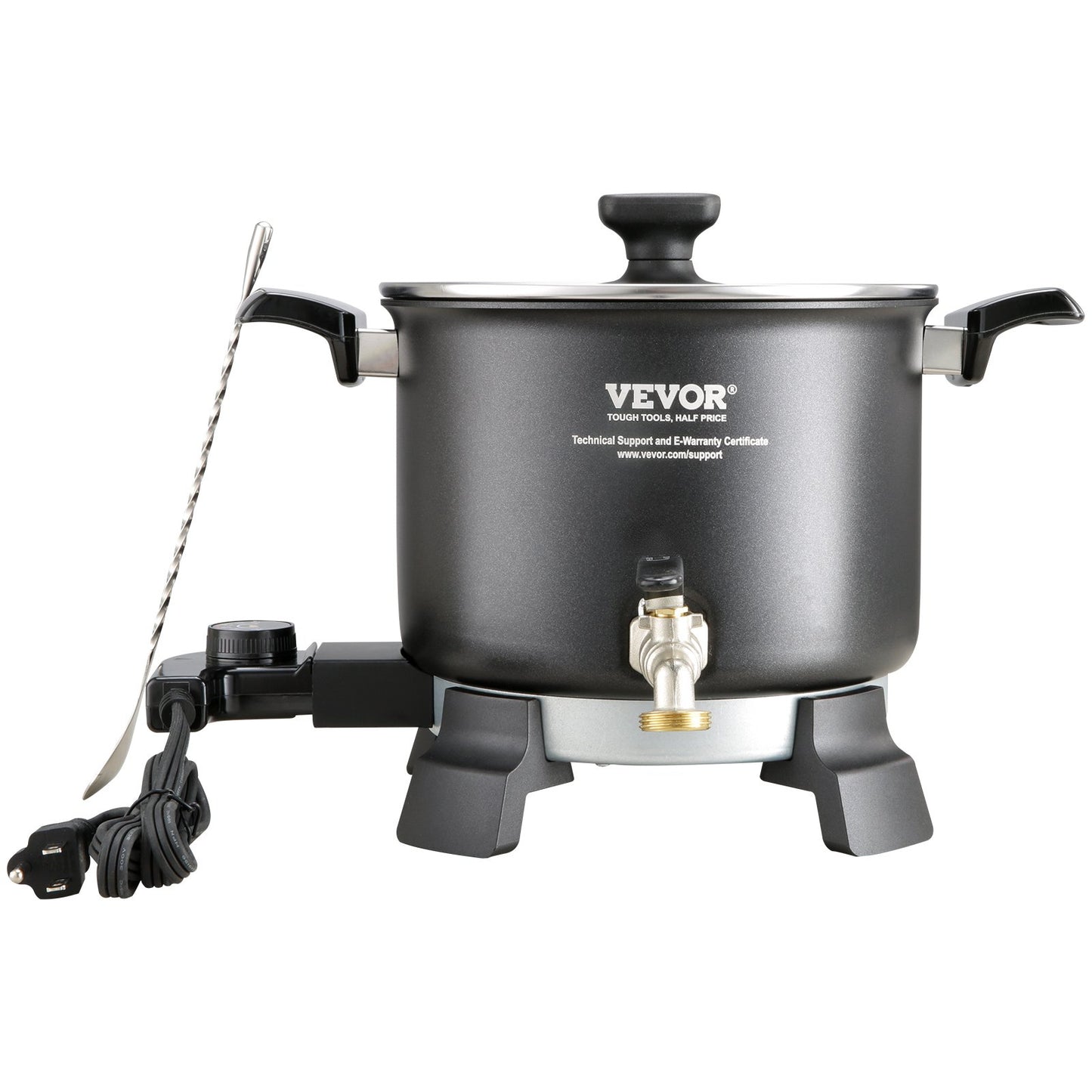 VEVOR Wax Melter for Candle Making, 5 Liter Large Electric Wax Melting Pot Easy Pour Spout, 4-level Temperature Control, Easy Clean for Candle Soap Cream Beauty Bulk Production Business or Home