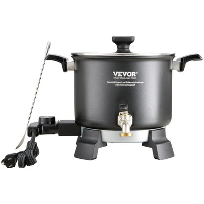 VEVOR Wax Melter for Candle Making, 5 Liter Large Electric Wax Melting Pot Easy Pour Spout, 4-level Temperature Control, Easy Clean for Candle Soap Cream Beauty Bulk Production Business or Home