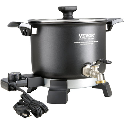 VEVOR Wax Melter for Candle Making, 5 Liter Large Electric Wax Melting Pot Easy Pour Spout, 4-level Temperature Control, Easy Clean for Candle Soap Cream Beauty Bulk Production Business or Home