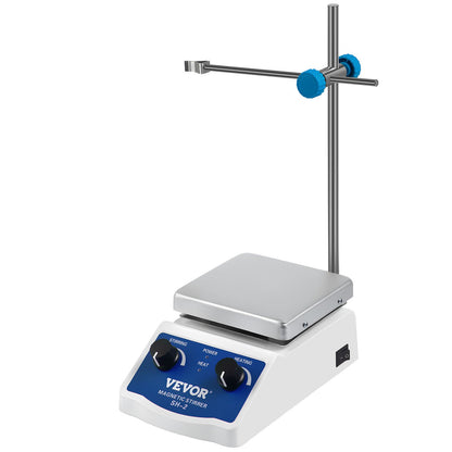 VEVOR Magnetic Stirrer Magnetic Stirrer Plate Magnetic Plate Aluminum Panel Magnetic Stirrer Hot Plate Magnetic Plate with 1 inch Stirr Bar Magnetic Stirrer Mixer (12*12)