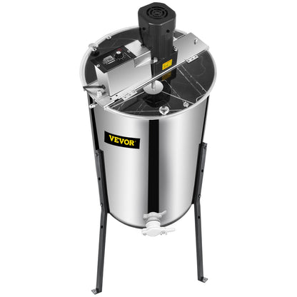 VEVOR 3/6 Frame Electric Honey Extractor Beekeeping Stainless Steel W/ 3 Legs