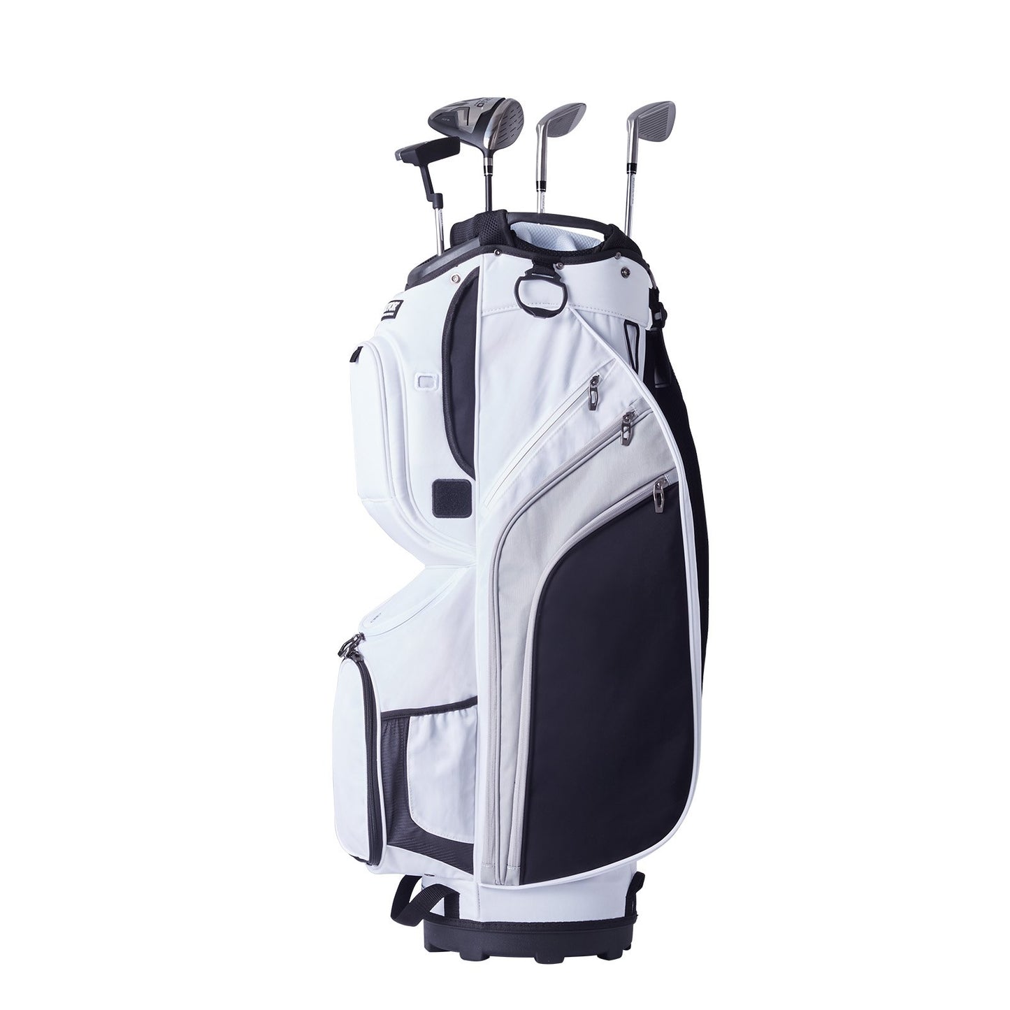 VEVOR Golf Cart Bag with 14 Way Organizer Divider Top, 36” 13 Pockets Premium Nylon Cart Bag, Durable Golf Bags with Handles & Dust Cover & Detachable Straps for Men & Women, White Color-Block