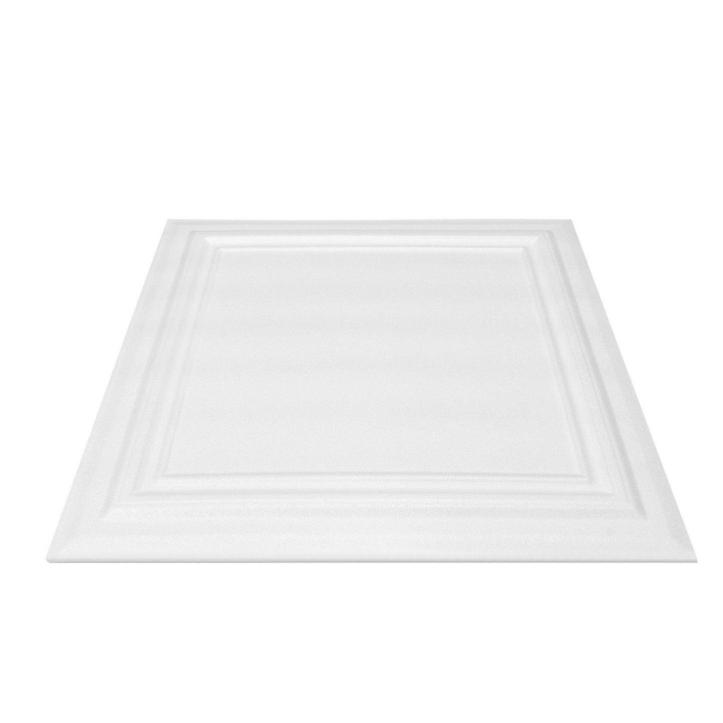 VEVOR Ceiling Tiles, 16-Pack 20 x 20 in, Drop Ceiling Tiles Premium Polystyrene Sheet, Easy Installation/ Cutting Plastic Glue-up Ceiling Tile, Basement Ceiling Covering for Home/Office Decoration